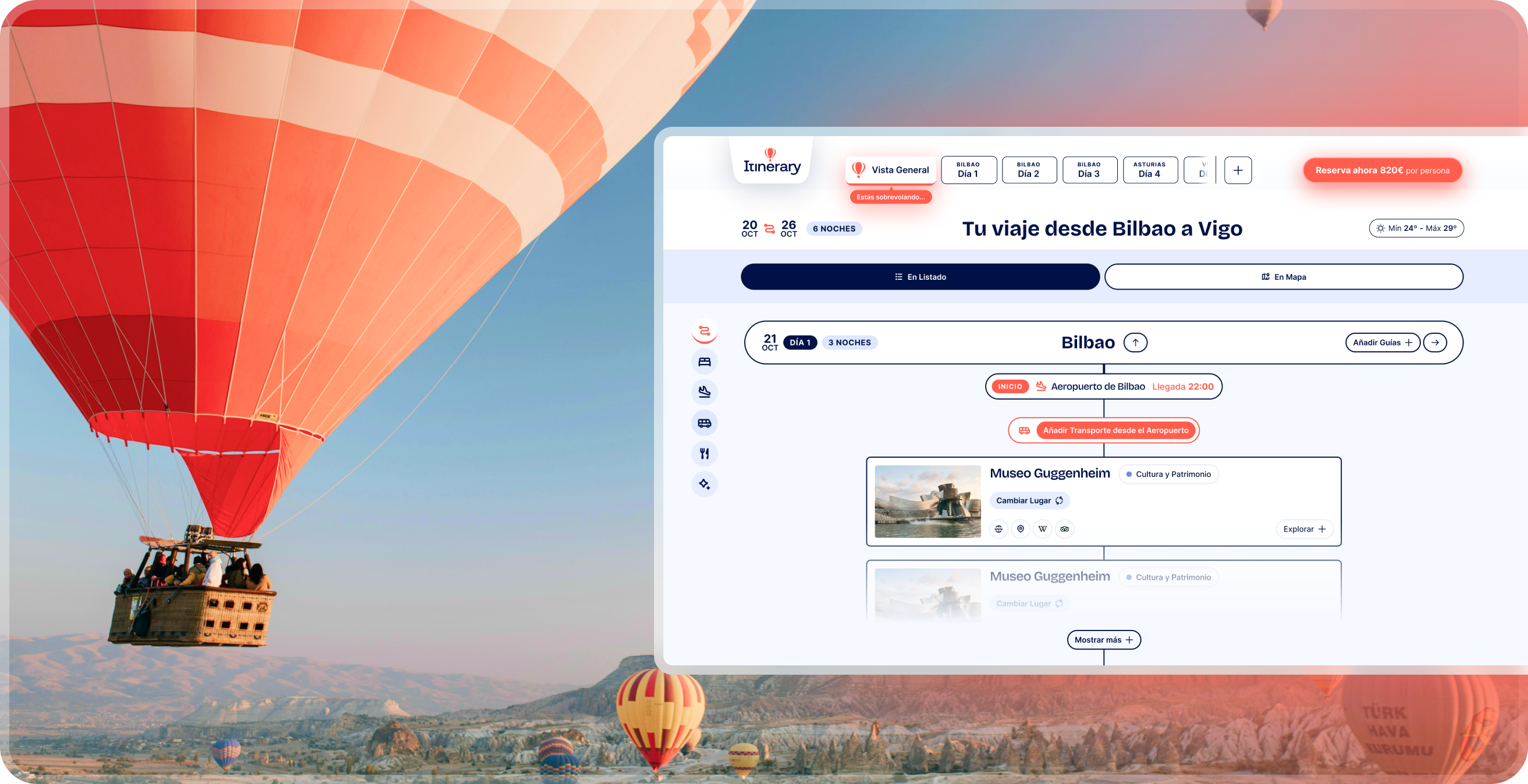 Itinerary Section